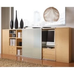 Loftscape Buffet Emporior I - Imitation érable 6 Loftscape Buffet Emporior I - Imitation érable -Meubles de salon Soldes sideboard emporior i ahorn dekor glasschiebetuer satiniert 1554546