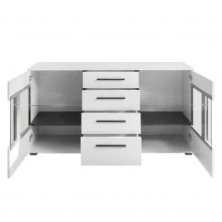 Roomscape Buffet Farson - Blanc brillant / Blanc -Meubles de salon Soldes sideboard farson hochglanz weiss weiss 3696769