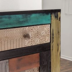 Wolf-Möbel Buffet Goa I - Partiellement en manguier massif -Meubles de salon Soldes sideboard goa i akazie mango teilmassiv mehrfarbig 4017648