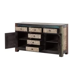 Wolf-Möbel Buffet Goa II - Partiellement en manguier et acacia massifs -Meubles de salon Soldes sideboard goa mehrfarbig 1559546