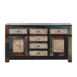 Wolf-Möbel Buffet Goa II - Partiellement en manguier et acacia massifs -Meubles de salon Soldes sideboard goa mehrfarbig 1559562