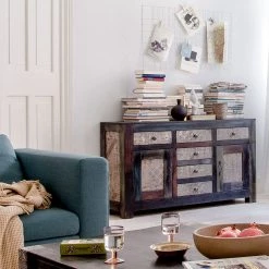 Wolf-Möbel Buffet Goa II - Partiellement en manguier et acacia massifs -Meubles de salon Soldes sideboard goa mehrfarbig 3050337