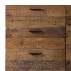 Ars manufacti Buffet Grasby - Pin recyclé / Métal - Pin foncé / Noir -Meubles de salon Soldes sideboard grasby altholz pinie metall pinie dunkel schwarz 4884988