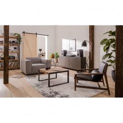 Ars manufacti Table basse Manchester II - Acacia massif / Métal -Meubles de salon Soldes sideboard harma ii dunkelgrau 4767472