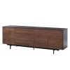 Eva Padberg Collection Buffet Payara - Noyer / Anthracite -Meubles de salon Soldes sideboard payara walnuss schwarz 4372560