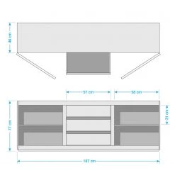 Ars Natura Buffet Tapurah - Sheesham massif -Meubles de salon Soldes sideboard tapurah sheesham massiv 5173980