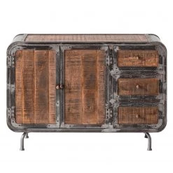 Ars manufacti Buffet Wharton I - Partiellement en acacia massif / Acier -Meubles de salon Soldes sideboard wharton i mango teilmassiv stahl 5212012