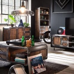 Ars manufacti Buffet Wharton I - Partiellement en acacia massif / Acier -Meubles de salon Soldes sideboard wharton i mango teilmassiv stahl 5212056