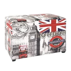 Home Design Coffre Big Ben Vintage - Imitation cuir