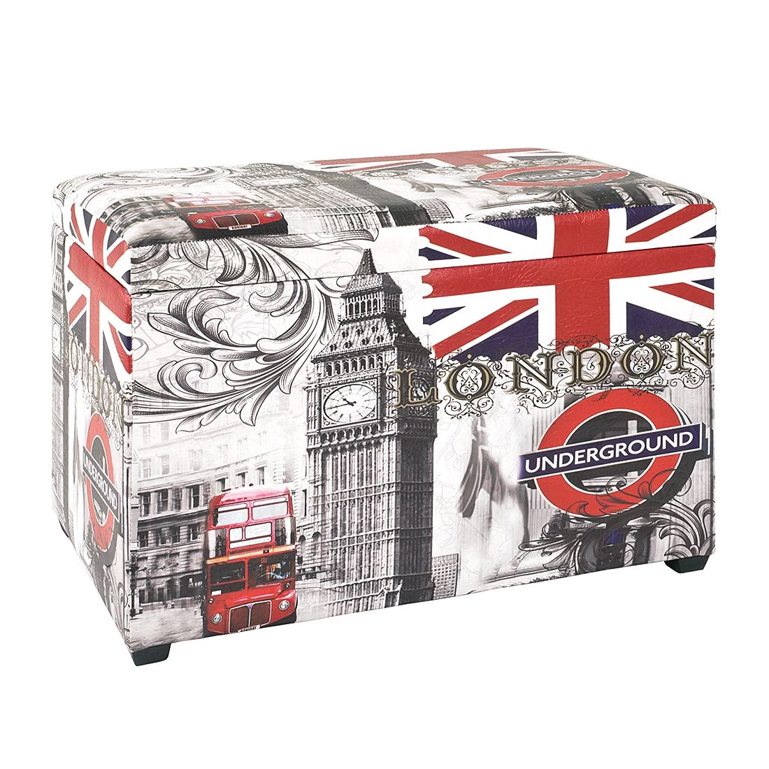 Home Design Coffre Big Ben Vintage - Imitation cuir 3 Home Design Coffre Big Ben Vintage - Imitation cuir