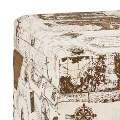 Home Design Banquette Sagres - Lin multicolore -Meubles de salon Soldes sitztruhe sagres creme braun 2710550