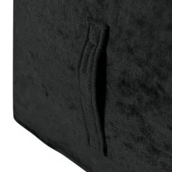 Says Who Pouf Piton - Noir -Meubles de salon Soldes sitzwuerfel piton samtstoff schwarz 2867206