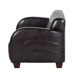 Maison Belfort Canapé La Habana (3 places) - Cuir synthétique Bycast marron foncé -Meubles de salon Soldes sofa 3 sitzer milano kunstleder braun 252006