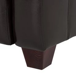 Maison Belfort Canapé La Habana (3 places) - Cuir synthétique Bycast marron foncé -Meubles de salon Soldes sofa 3 sitzer milano kunstleder braun 252009