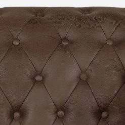 Ars manufacti Canapé Benavente (2 places) - Aspect vieux cuir marron foncé -Meubles de salon Soldes sofa benavente 2 sitzer antiklederoptik dunkelbraun 437396