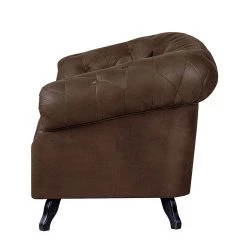 Ars manufacti Canapé Benavente (2 places) - Aspect vieux cuir marron foncé -Meubles de salon Soldes sofa benavente 2 sitzer antiklederoptik dunkelbraun 437405