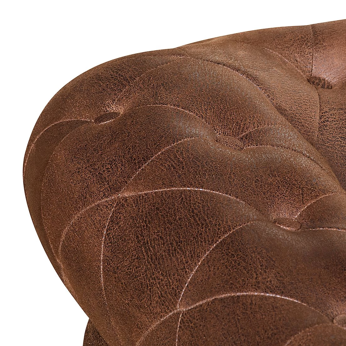 Ars manufacti Canapé Benavente (3 places) - Aspect vieux cuir marron 11 Ars manufacti Canapé Benavente (3 places) - Aspect vieux cuir marron – Image 9