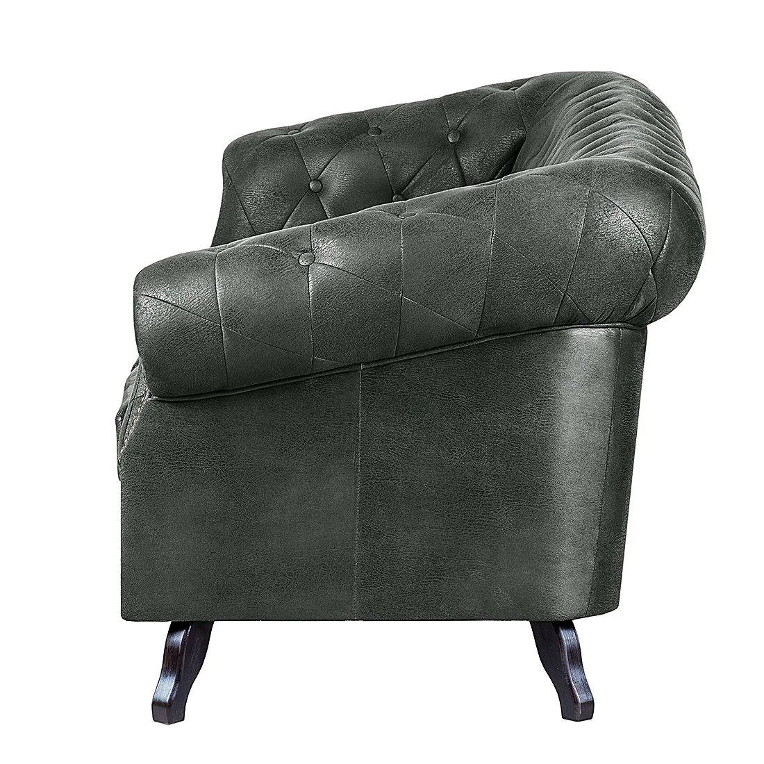 Ars manufacti Canapé Benavente (3 places) - Aspect cuir vieilli anthracite 5 Ars manufacti Canapé Benavente (3 places) - Aspect cuir vieilli anthracite – Image 3