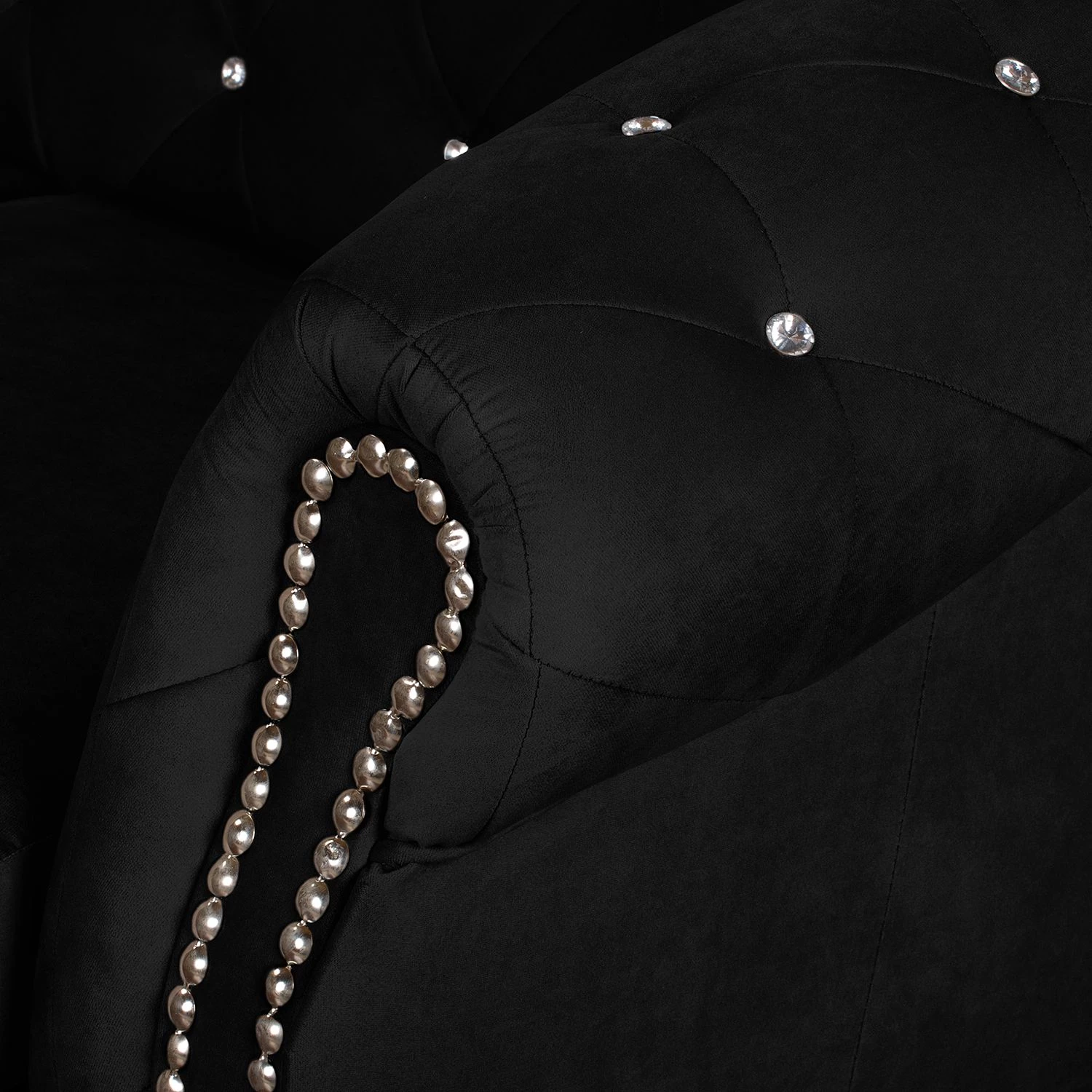 Jack & Alice Canapé Benavente I (2 places) - Noir 9 Jack & Alice Canapé Benavente I (2 places) - Noir – Image 7