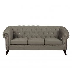 Jack & Alice Canapé Benavente I (3 places) - Gris minéral -Meubles de salon Soldes sofa benavente i 3 sitzer microfaser steingrau 4652380