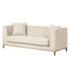 Jack & Alice Canapé Blomma (3 places) - Tissu beige - Structure : couleur chêne -Meubles de salon Soldes sofa blomma 3 sitzer webstoff beige gestell eichefarbig 4833240