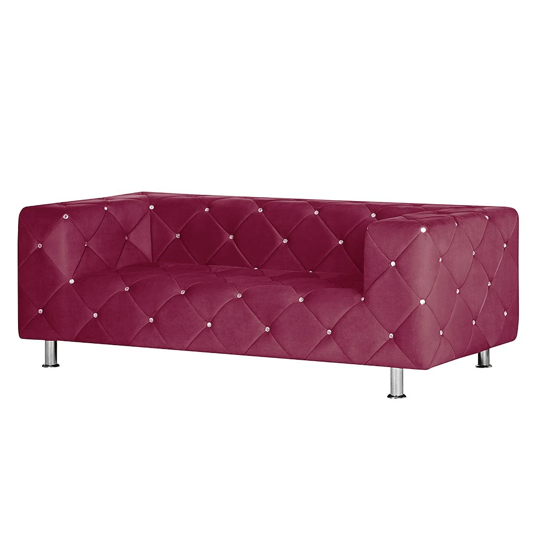 Home Design Canapé Carlotta (2 places) - Microfibre bordeaux 3 Home Design Canapé Carlotta (2 places) - Microfibre bordeaux
