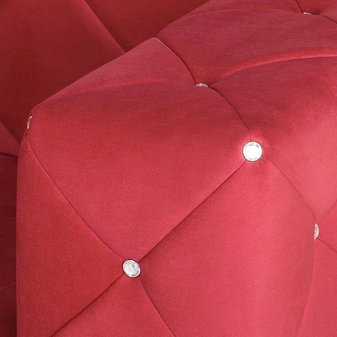 Home Design Canapé Carlotta (2 places) - Microfibre rouge 10 Home Design Canapé Carlotta (2 places) - Microfibre rouge – Image 8