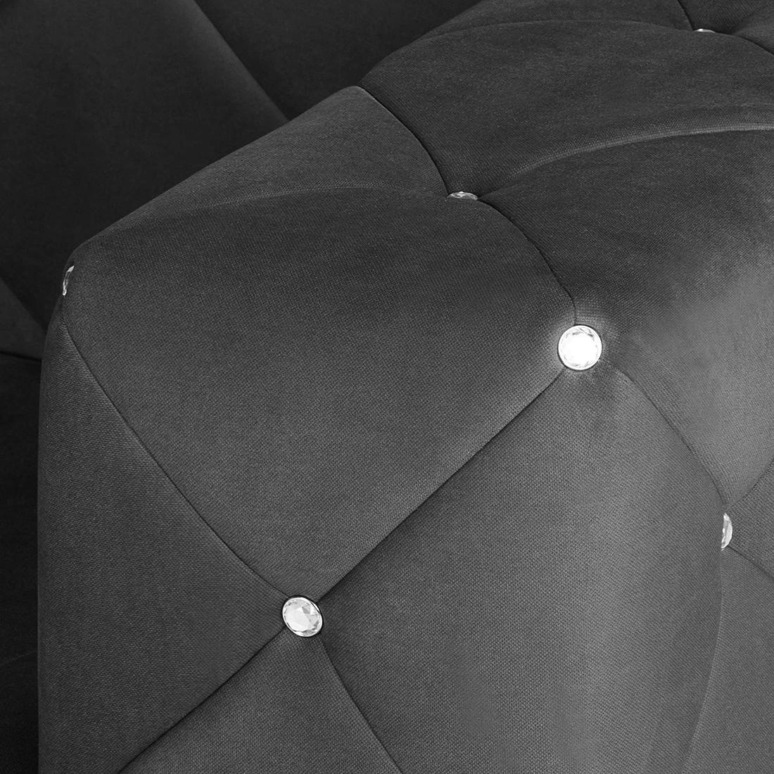 Home Design Canapé Carlotta (2 places) - Microfibre noir 7 Home Design Canapé Carlotta (2 places) - Microfibre noir – Image 5