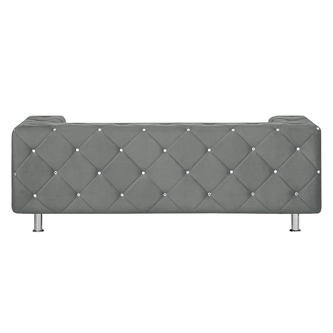 Home Design Canapé Carlotta (2 places) - Microfibre gris acier 6 Home Design Canapé Carlotta (2 places) - Microfibre gris acier – Image 4