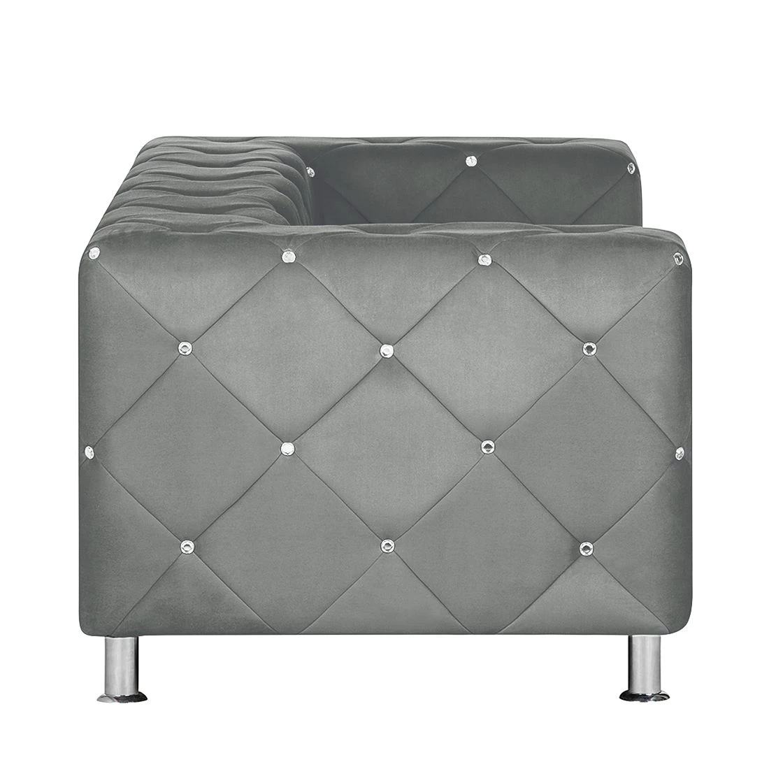 Home Design Canapé Carlotta (2 places) - Microfibre gris acier 5 Home Design Canapé Carlotta (2 places) - Microfibre gris acier – Image 3