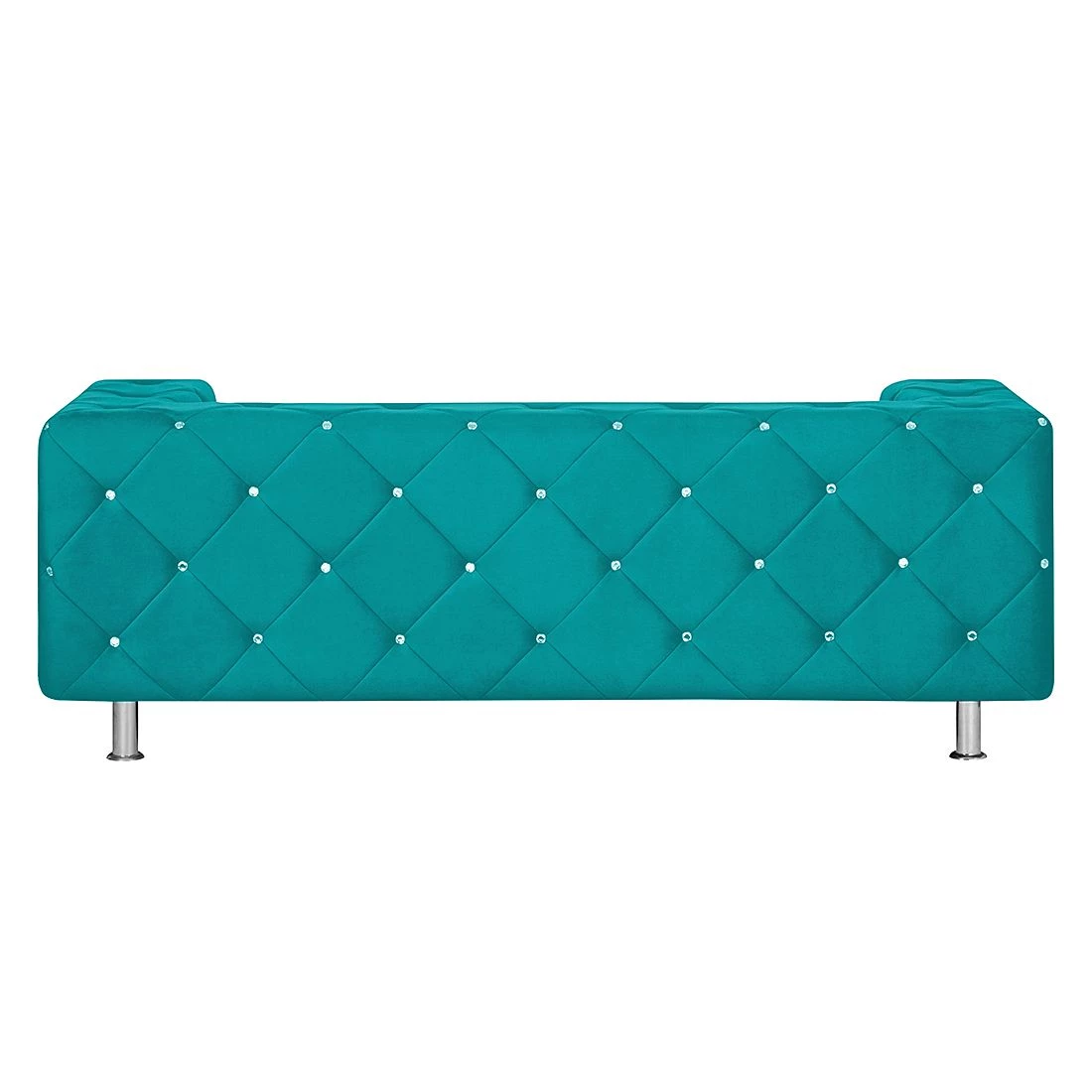 Home Design Canapé Carlotta (2 places) - Microfibre turquoise 6 Home Design Canapé Carlotta (2 places) - Microfibre turquoise – Image 4
