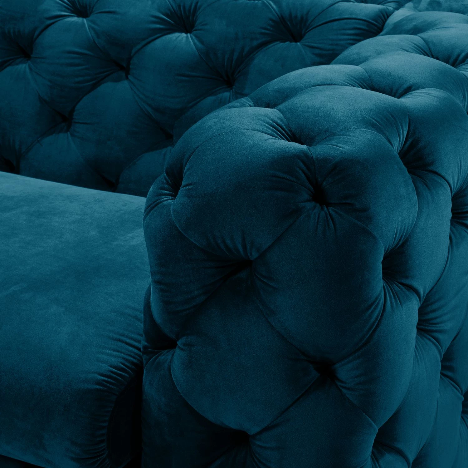 Jack & Alice Canapé Leominster II (3 places) - Velours Jila: Pétrole 12 Jack & Alice Canapé Leominster II (3 places) - Velours Jila: Pétrole – Image 10