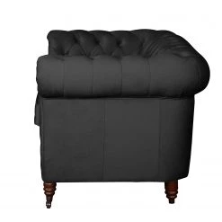 Jack & Alice Canapé Esplanada (2 places) - Noir -Meubles de salon Soldes sofa esplanada 2 sitzer microfaser schwarz 4504800 1