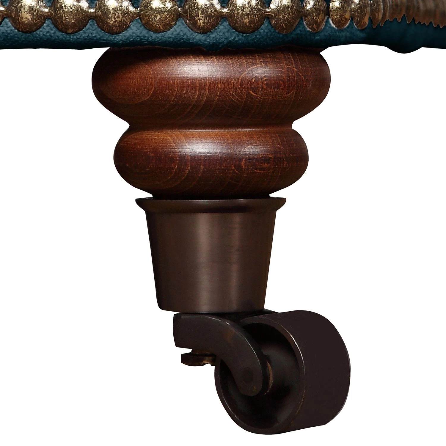 Jack & Alice Repose-pieds capitonné Esplanada - Petit format - Velours - Bleu foncé 7 Jack & Alice Repose-pieds capitonné Esplanada - Petit format - Velours - Bleu foncé – Image 5