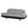 Loftscape Canapé Felipa (2 places) - Tissu noir / structuré gris -Meubles de salon Soldes sofa felipa 2 sitzer webstoff schwarz strukturstoff grau 683958