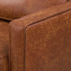 Ars manufacti Canapé 2 places FORT DODGE - Aspect cuir vieilli - Microfibre Yaka: Cognac -Meubles de salon Soldes sofa fort dodge 2 sitzer antiklederlook cognac 4669872 1