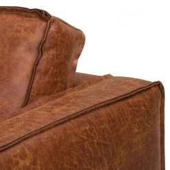 Ars manufacti Canapé 2 places FORT DODGE - Aspect cuir vieilli - Microfibre Yaka: Cognac -Meubles de salon Soldes sofa fort dodge 2 sitzer antiklederlook cognac 4669876 1