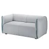 Fredriks Canapé Grady II (2 places) - Tissu - Gris clair / Turquoise 2 Fredriks Canapé Grady II (2 places) - Tissu - Gris clair / Turquoise -Meubles de salon Soldes sofa grady webstoff ii 2 sitzer hellgrau tuerkis 4770532