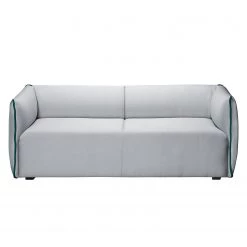 Fredriks Ensemble de salon Grady II (3-2) - Tissu - Gris clair / Turquoise -Meubles de salon Soldes sofa grady webstoff ii 3 sitzer hellgrau tuerkis 4770168