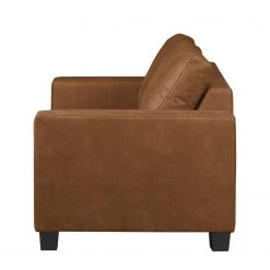 Loftscape Canapé Greenwood (2 places) - Aspect cuir vieilli - Microfibre Priya: Cognac -Meubles de salon Soldes sofa greenwood 2 sitzer antiklederlook cognac 4493844