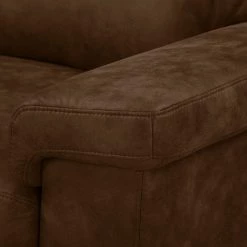 Ars manufacti Canapé Hazel Green (2 places) - Expresso -Meubles de salon Soldes sofa hazel green 2 sitzer antiklederlook espresso 4638280