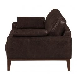 Ars manufacti Ensemble de salon Horley (3-2) - Cuir véritable - Marron foncé -Meubles de salon Soldes sofa horley 2 sitzer echtleder dunkelbraun 4480800