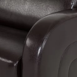 Maison Belfort Canapé La Habana (2 places) - Cuir synthétique marron -Meubles de salon Soldes sofa la habana 2 sitzer bycast kunstleder dunkelbraun 256060