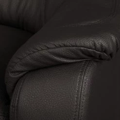 Modoform Canapé Lakin Imitation cuir (2 places) - Marron foncé -Meubles de salon Soldes sofa lakin 3 sitzer kunstleder dunkelbraun 4077384 2