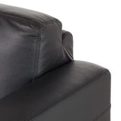 Fredriks Canapé Lampone (3 places) - Cuir véritable - Noir -Meubles de salon Soldes sofa lampone 3 sitzer echtleder schwarz 1387437