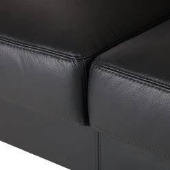 Fredriks Canapé Lampone (3 places) - Cuir véritable - Noir -Meubles de salon Soldes sofa lampone 3 sitzer echtleder schwarz 1387438