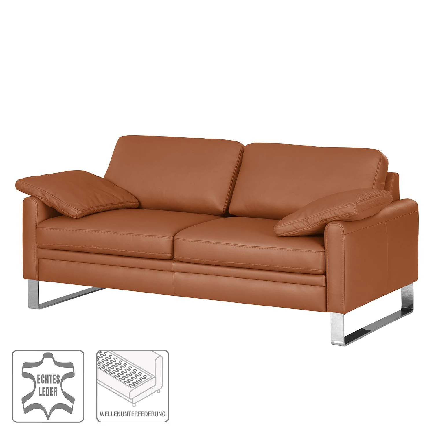 Fredriks Canapé Laureto II (2 places) - Cognac 4 Fredriks Canapé Laureto II (2 places) - Cognac – Image 2