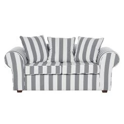 Maison Belfort Canapé Colmar (2 places) - Gris -Meubles de salon Soldes sofa livia 2 sitzer webstoff grau gestreift 309478