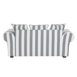 Maison Belfort Canapé Colmar (2 places) - Gris -Meubles de salon Soldes sofa livia 2 sitzer webstoff grau gestreift 309481