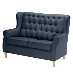 Maison Belfort Ensemble de salon Luro (2-1) - Bleu foncé -Meubles de salon Soldes sofa luro 2 sitzer strukturstoff dunkelblau 4542800